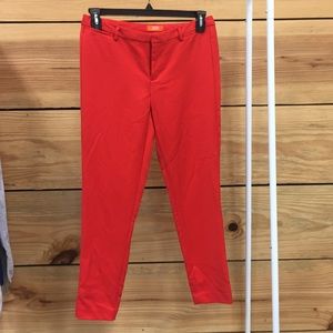 Red Skinny Ankle Pants